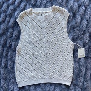 100% Cotton Knit Sweater Vest